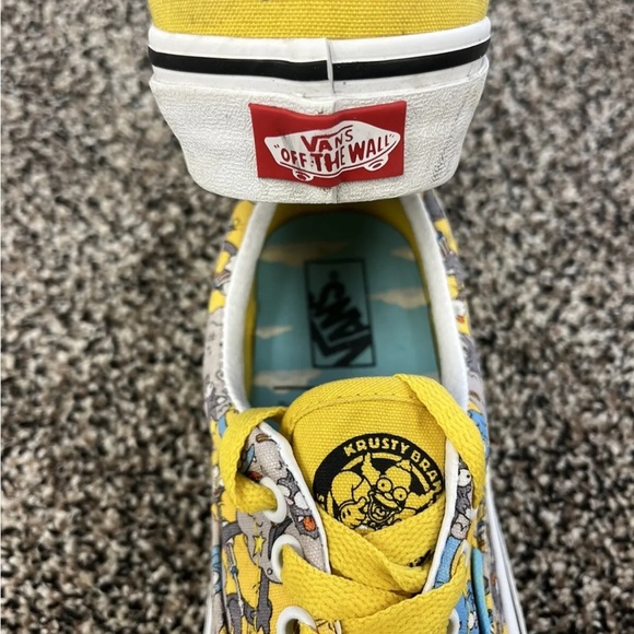 VANS x The Simpsons Itchy and Scratchy Mens Size 4.5 W 6.5 Yellow Low Top Shoes - Picture 6 of 7